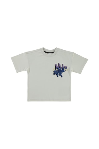 Civil Boys NYC Baskılı 10-13 Yaş Tişört Açık Gri