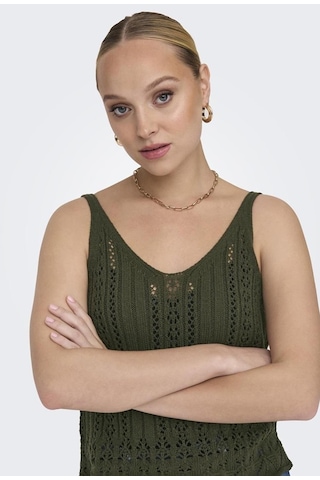 Only Onllyzet Lıfe S/l Top Knt Noos 15277573 Haki 001