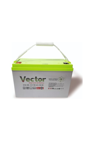 Vector 12 V 110 Ah Amper Jel Akü Deep Cycle Nanocarbon