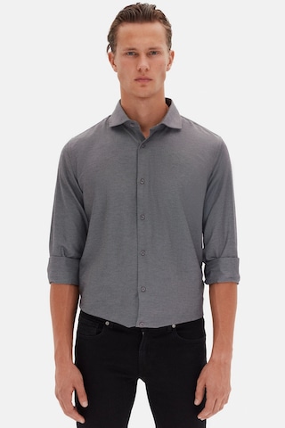 D'S Damat Ds Damat Slim Fit Antrasit Italyan Yaka Armürlü Uzun Kollu Kolay Ütülenebilir Nefes Alan Dört Mevsim 2HF02ORT3185 Antrasit