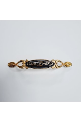 Miray 128 Mm Metal Gold Siyah Desenli / 5 Adet Altın