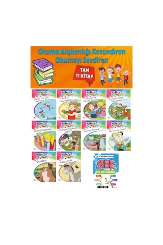 1.sınıf Okuma Alışkanlığı Kazandıran Okumayı Sevdiren Tam 11 Kitap 10