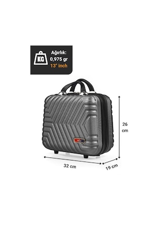 G&D Polo Suitcase Abs Seyahat Makyaj Çantası