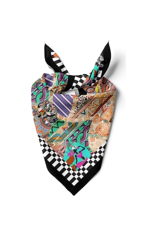 Tribal Mix Desen Bandana/fular Çok Renkli