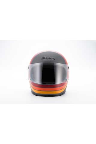 Blauer 80s Kapalı Motosiklet Kaskı Titanyum