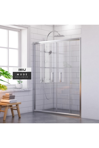 İmaj Banyo Mode İce A-5 Orta Açılır 2 Sabit 2 Sürgü Duşakabin Krom