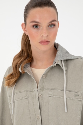 U.s. Polo Assn. Kadın Açık Haki Gömlek Desenli 50291070-vr183 Açık Haki