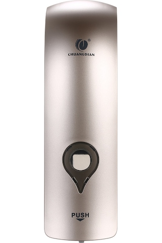 Skycity Duvar Takılı 300ml Elle Sabun Dağıtıcı - Banyo, Sabun/şampuan Basma Cihazı Delme Gerekiyor - Pembe Altın Cd-1049d Şampanya Altın