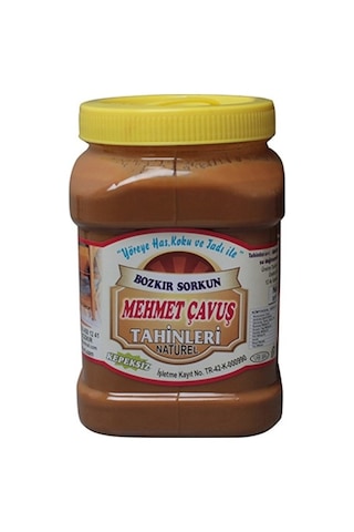 Mehmet Çavuş Bozkır Tahini Kepeksiz Çifte Kavrulmuş Tahin 1 KG