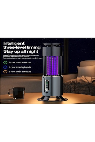 Symbee Taşınabilir Usb Şarjlı Uv Işıklı Elektrikli Sivrisinek Öldürücü Lamba