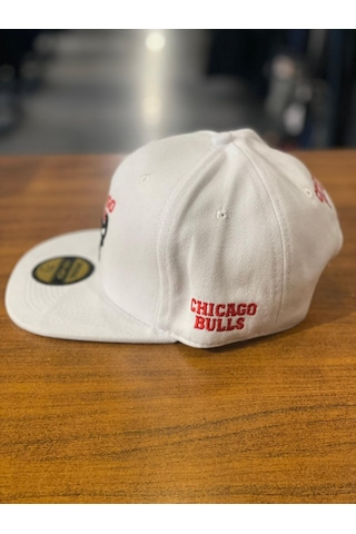 Chicago Bulls Beyaz Renk Hip Hop Snapback Rapper Cap Şapka