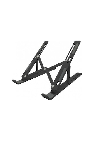 Stand 7 Kademeli Ayarlı Katlanabilir Laptop Tablet Standı Siyah