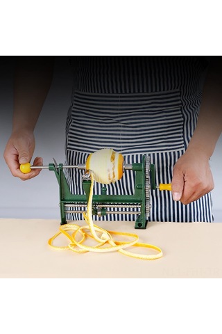 Hangfox Evde Kullanımı Kolay Portakal Kabuk Açıcı, Elden Dönen Sarmal Tipi Meyve Soyucu, Dayanıklı Malzeme İle Ev Fırsatı Gereci