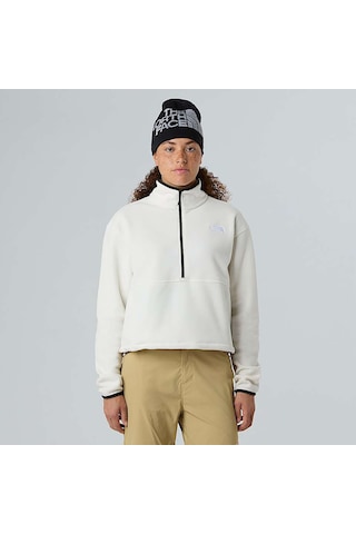 The North Face Glacier Kadın Beyaz Polar Sweatshirt Nf0a8d2cqlı1 BEYAZ