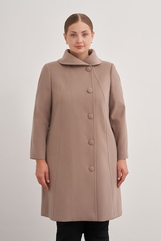 Aker 24aw08578112 Büyük Beden Kaban 24aw08578112 038 Camel Camel