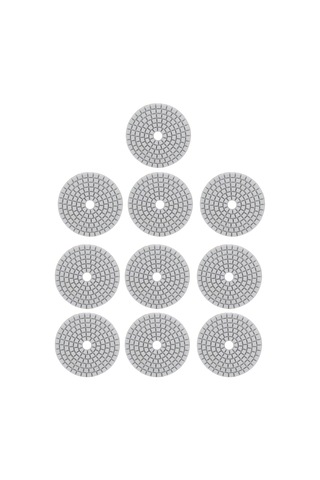 Xindoker 10 Adet 3 İnç Elmas Zımpara Diski - Mermer, Beton, Taş İçin 1500 Tane - Islak/kuru Parlatma, Dayanıklı Reçine Tabanlı