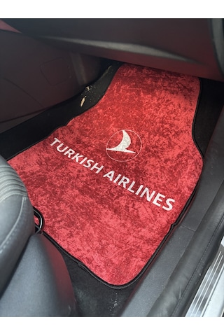 Lüx Oto Halı Paspas Desenli Yıkanabilir Universal Her Araca Uyumlu Turkish Air