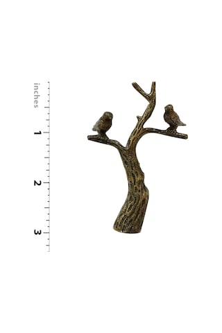 Royal Designs Ağaçtaki Küçük Kuşlar 7,62 Cm Lamba Gölgeliği İçin Lamba Tepesi, Antika Pirinç