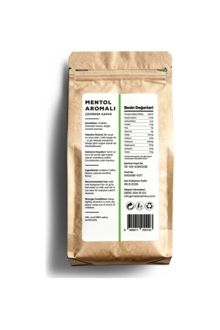 Mint Bean Coffee 200g, Nane Aromalı Çekirdek Kahve Çekirdek Kahve