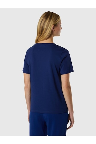 North Sails Kısa Kollu Kadın T-shirt-33528 Mavi