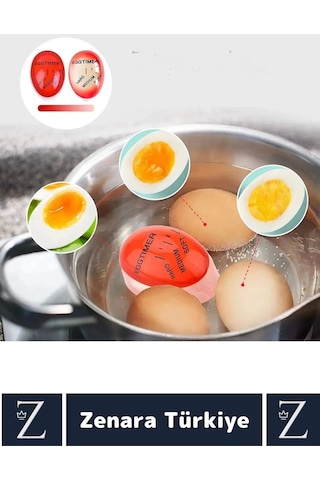 Premium Yanmaz Erimez 3 Farklı Zamanlayıcılı Haşlama Yumurta Pişirme Derecesi Egg Timer Çok Renkli