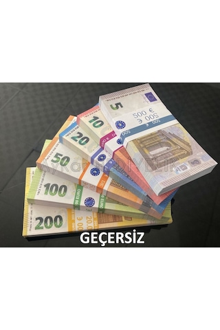 Aykar 600 Adet Euro Geçersiz Düğün Film Dizi Paraları