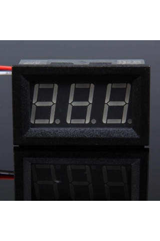 Voltmetre Digital 0-100v Dc 48x29x22 Ic-278-2 Ekonomik 3 Kablolu