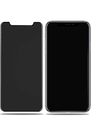 Apple Uyumlu iPhone Xs 5.8 Zore Rika Premium Privacy Temperli Cam Ekran Koruyucu