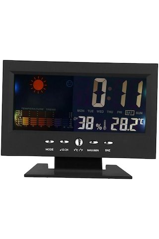 Homyl Led Dijital Projeksiyon Alarmı Zaman Saati Erteleme Hava