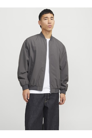 Jack & Jones Erkek Beyzbol Yaka Bomber Ceket - Charge - 12268608 Castlerock Çok Renkli
