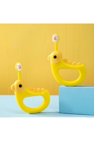 Sones 2 Adet Raoyı Karikatür Küçük Sarı Tavuk Yumuşak Saç Diş Fırçası Sarı