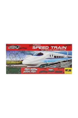 1:64 Ölçekli Elektrikli Hızlı Tren Yarış Seti