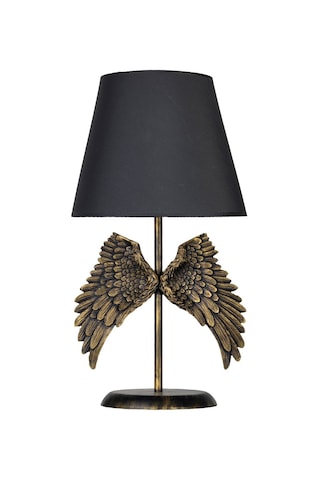 Qdec Modern Dizayn Melek Abajur Gold-Gri