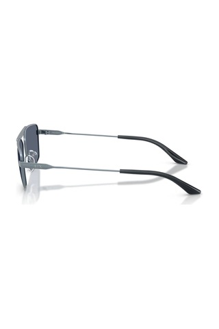 Armani Exchange Aex 2059s 613287 56 Unisex Geometrik Mavi Metal Güneş Gözlüğü Mavi