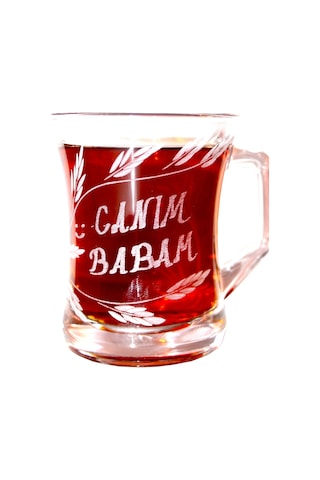 DECOCIA Canım Babam Yazılı Cam Kupa 225cc Babalar Gününe Özel