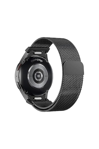 One Click 20mm Metal Hasır Kordon İle Uyumlu Samsung Galaxy Watch Fe/7/6/5/4 Serisi İçin Manyetik Tasarım Kayış 40mm/44mm Watch 6/4 Classic 47/43/42mm Ve Watch 5 Pro 45mm Uyumlu