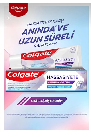 Colgate Hassasiyete Anında Çözüm Beyazlatıcı Diş Macunu 4 X 100 Ml Beyazlatma