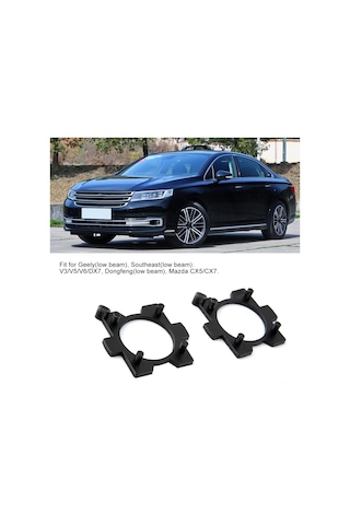 Springsun Geely, Southeast, Dongfeng, Mazda Cx5/cx7 İçin H7 Led Far Adaptörü - Sabit Kurulum,  Soketi Değiştirmeden, Isı Ve Korozyon Dayanıklı 2 Adet