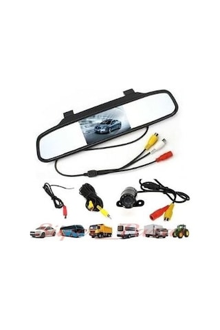 Kingvox 4.3" Ayna Monitör + Araç Geri Görüş Park Kamerası N11.261