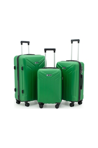 Petra Üçlü Lüx Abs Valiz Seti Antrasit