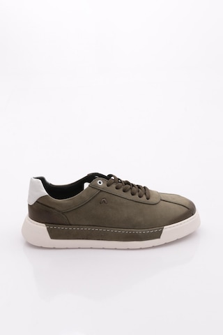 Dgn E58 Erkek Sneakers Ayakkabi Haki Nubuk