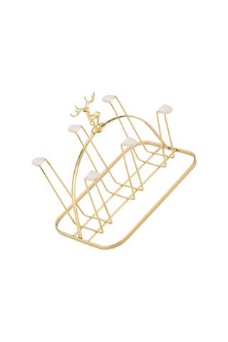 Oturma Odası İçin Şık Altın Metal Bardak Tutucu