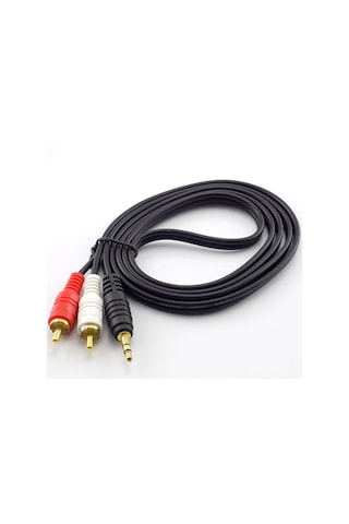 1.5 Metre Stereo Lale Kablo Ses Sistemi Kablosu Aux RCA 1.5M