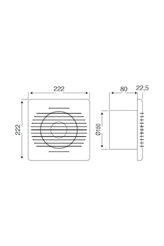 Mutlusan ME-FAN 150 Banyo Tuvalet Aspiratörü 001 211 000150 00 00