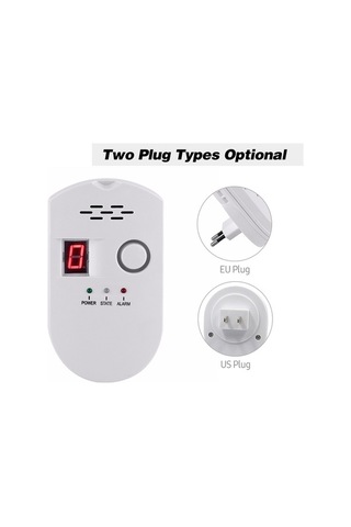 Fortunelane Yüksek Hassasiyetli Dijital Göstergeli Yakıcı Gaz Tespit Cihazı - Lpg Gaz Alarmı, Kısa Cevre Alarmlı Model