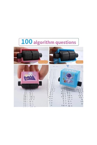Çocuk Toplama Ve Çıkarma Kaydırma Damgası İlkokul Öğrencileri Okul Öncesi Matematik Egzersiz Silindiri Dijital Öğretim Damgası Subtraction