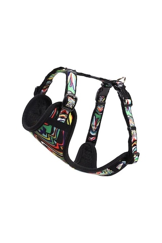 Rogz Fashion Tuig M Wild Stripes Blue Göğüs Tasması Mavi