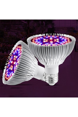 Moveevo 40 Led Tam Spektrum Bitki Işığı, E27/e14, Alüminyum Soğutma, Çiçek Ve Sukulentler İçin Geliştirme Işığı Gösterildiği Gibi