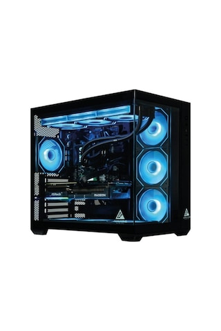 Aerstone Trion Black R7-7800X3D 32 GB 1 TB SSD RX9070XT Free Dos AIO Masaüstü Bilgisayar Masaüstü Oyuncu Bilgisayarı