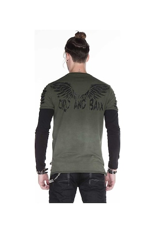 Cipo & Baxx Cl265 Slim Fit Kanat Baskılı Erkek Sweatshirt 001